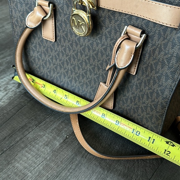 MICHAEL KORS|HAMILTON KORS STUDIO LG EW satchel brown logo - Picture 14 of 15